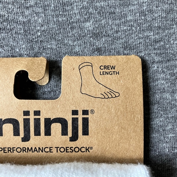 Injinji Toe Socks Sport Original Weight Crew L White - Picture 13 of 15